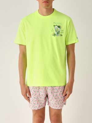 Tシャツ・カットソー MC2 Saint Barth T-shirt with chest print (TSHM001 04991H) Cotton t-shirt with St. Barth surfer print – MC2 Saint Barth