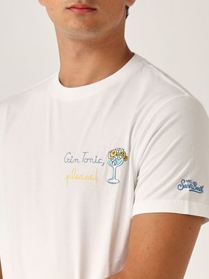 4. T-shirt uomo in cotone Glass Gin Pls 01n