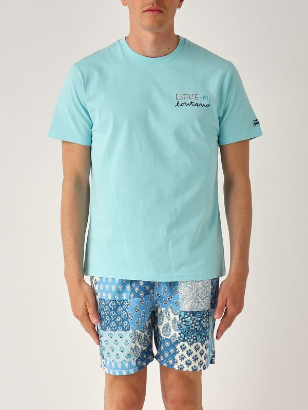 1. T-shirt homme en coton L'azur MC2 Saint Barth pot0001