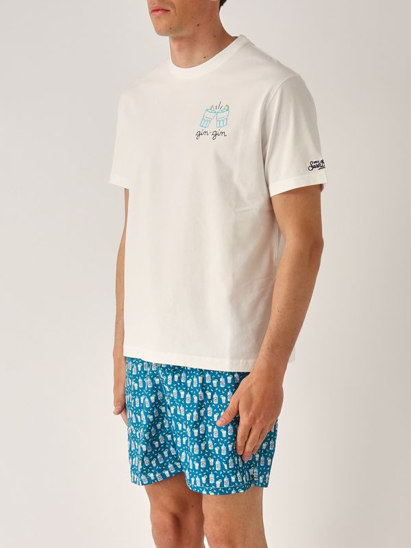 2. T-shirt homme en coton Gin MC2 Saint Barth pot0001