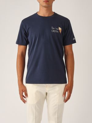 1. T-shirt homme en coton Crème Na 61