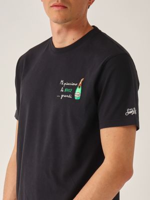 4. T-shirt homme en coton Noir