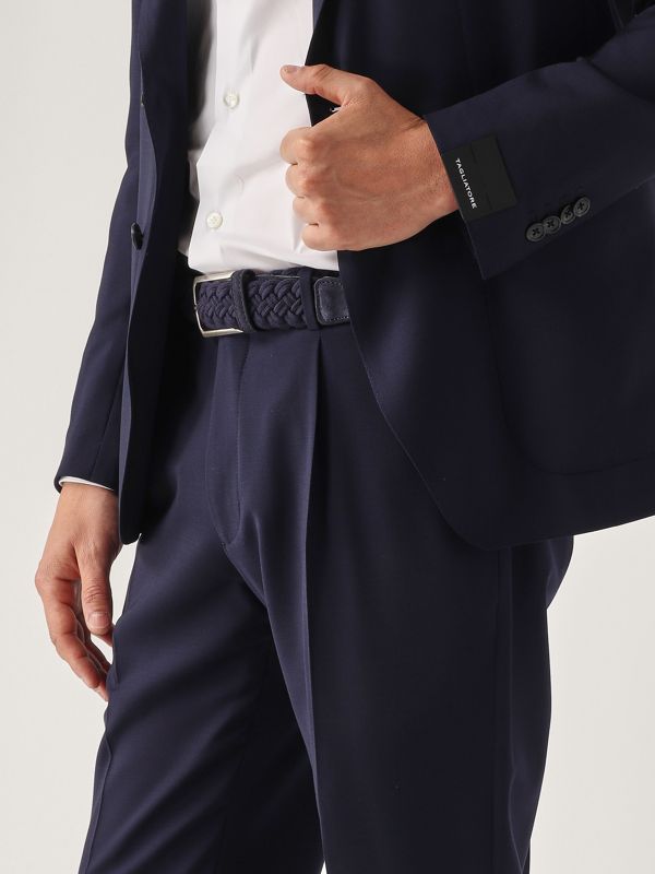 Tagliatore Men's stretch wool suit - Blue | Caposerio.com