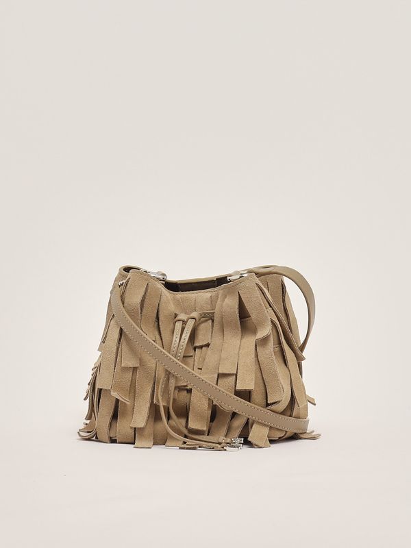 3. Hocket Mini suede bucket bag for women Sand Hogan kbw01rk2100u4n