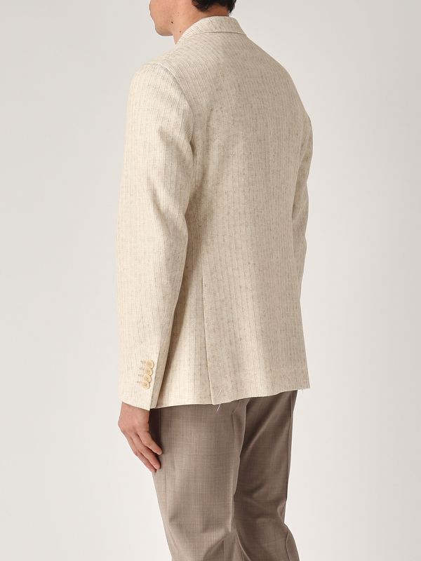 3. Linen-blend blazer for men Beige Etro mrcb000199jjc01