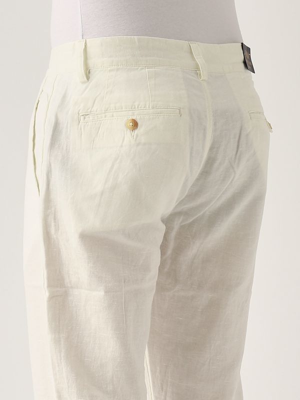 4. Pantalón de hombre de lino y algodón Blanco Polo Ralph Lauren 710901796