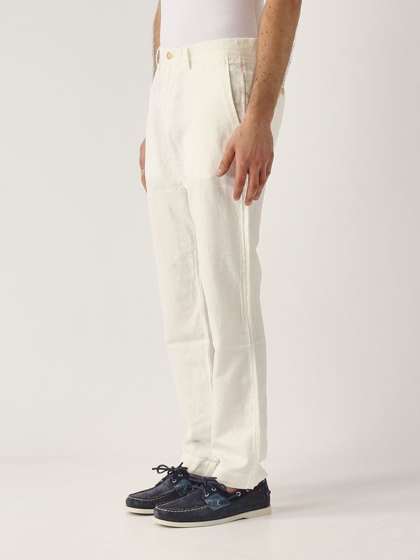 2. Pantalón de hombre de lino y algodón Blanco Polo Ralph Lauren 710901796