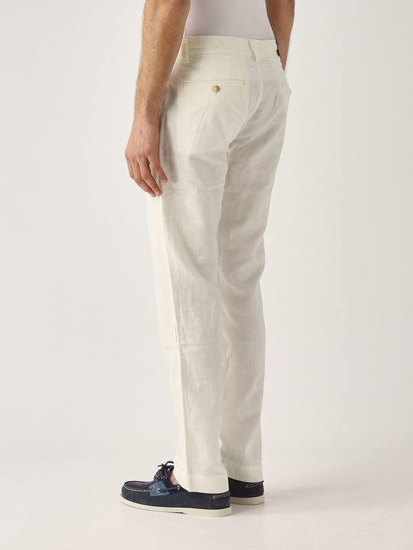 3. Pantalón de hombre de lino y algodón Blanco Polo Ralph Lauren 710901796