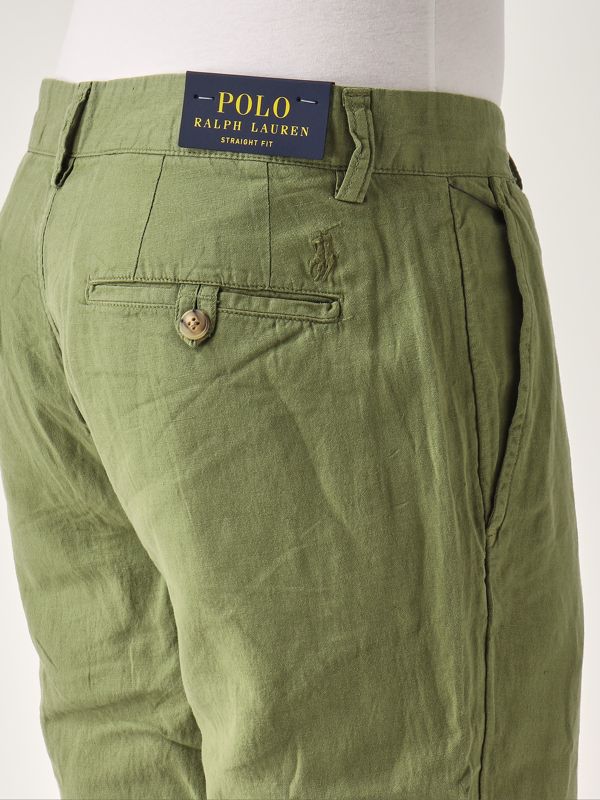 4. Pantalón de hombre de lino y algodón Musgo Polo Ralph Lauren 710901796