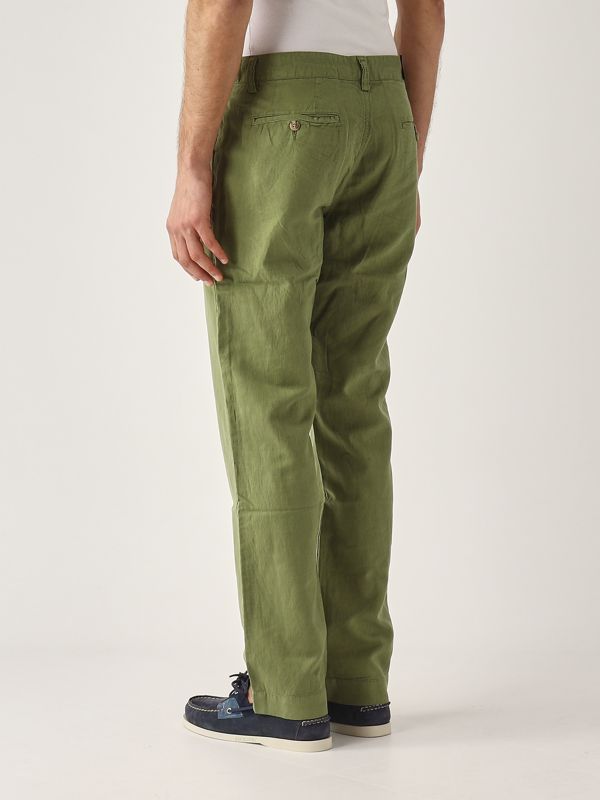 3. Pantalón de hombre de lino y algodón Musgo Polo Ralph Lauren 710901796