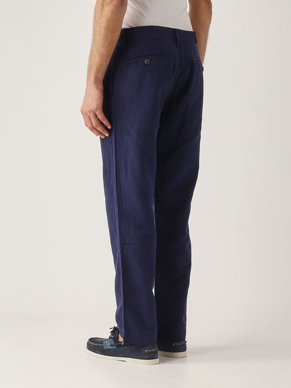 3. Pantalón de hombre de lino y algodón Azul marino Polo Ralph Lauren 710901796