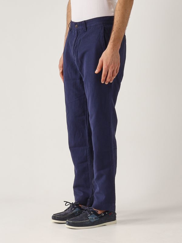 2. Pantalón de hombre de lino y algodón Azul marino Polo Ralph Lauren 710901796