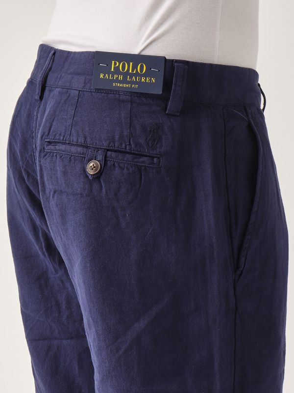 4. Pantalón de hombre de lino y algodón Azul marino Polo Ralph Lauren 710901796