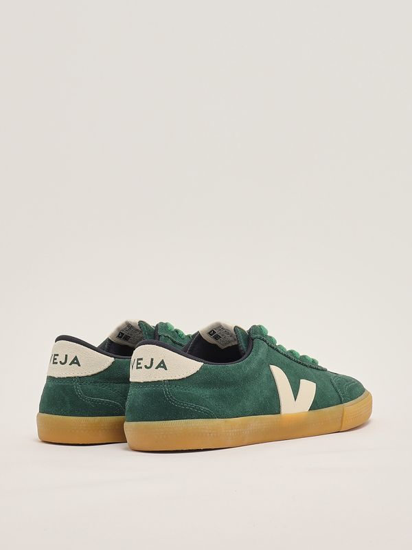 Veja Volley Sneakers Uomo, Scarpe Da Ginnastica In Camoscio Nero, Ispirate Agli Anni '70, Modello VO0103529