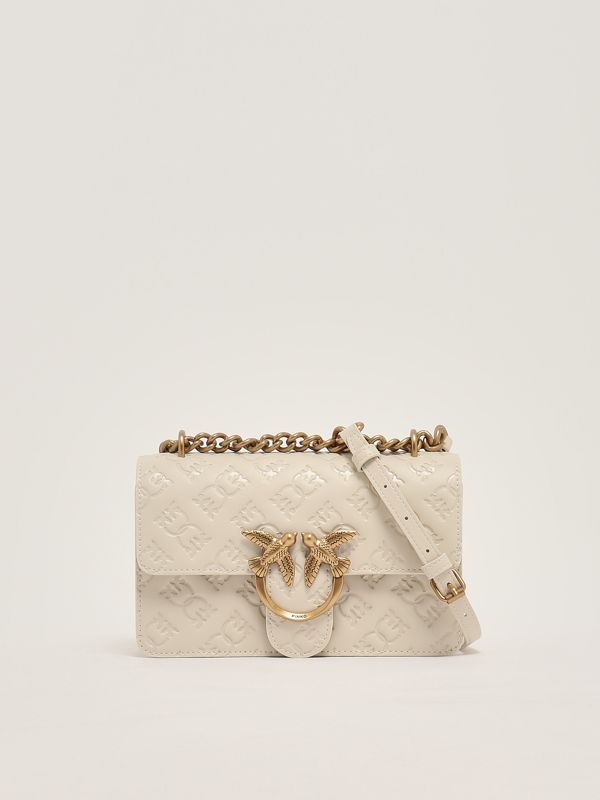 3. Sac Love One Mini en cuir pour femme Blanc Pinko 100074a1yb