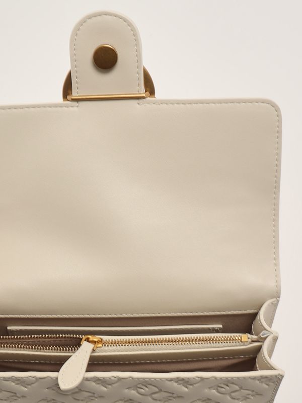 4. Sac Love One Mini en cuir pour femme Blanc Pinko 100074a1yb