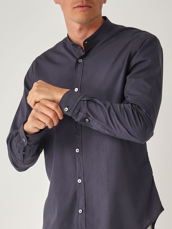 4. Camicia uomo in cotone Navy Guglielminotti mklgrt