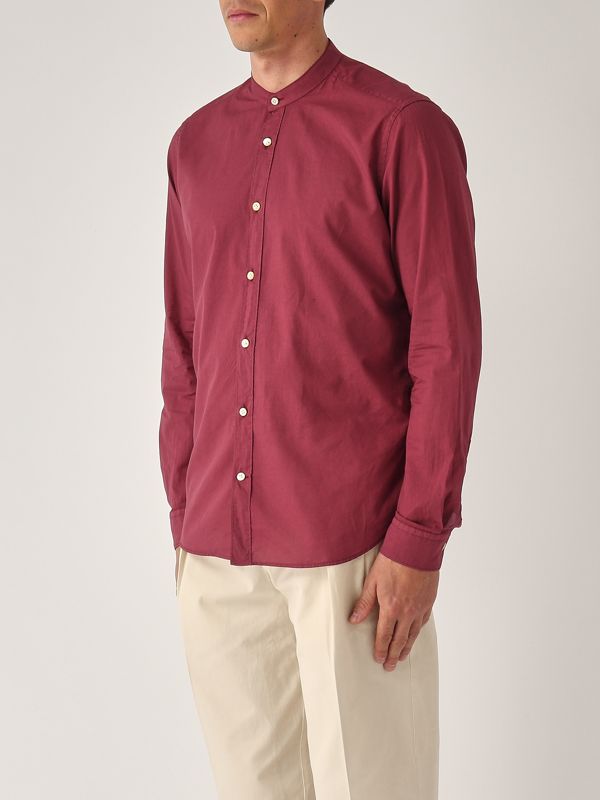 2. Camicia uomo in cotone Prugna Guglielminotti mklgrt
