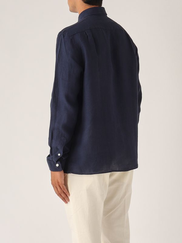 3. Camicia uomo in lino Navy Lacoste ch5692