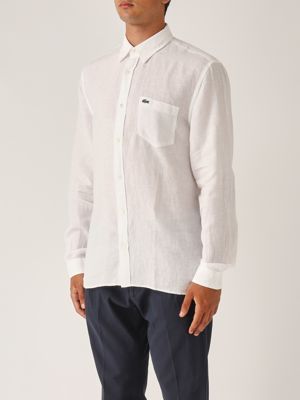 2. Camicia uomo in lino Bianco