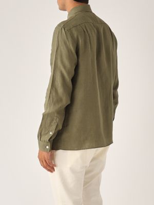 3. Camicia uomo in lino Militare