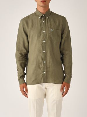 1. Camicia uomo in lino Militare