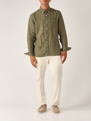 5. Camicia uomo in lino Militare