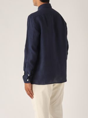 3. Camicia uomo in lino Navy