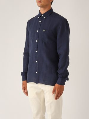 2. Camicia uomo in lino Navy
