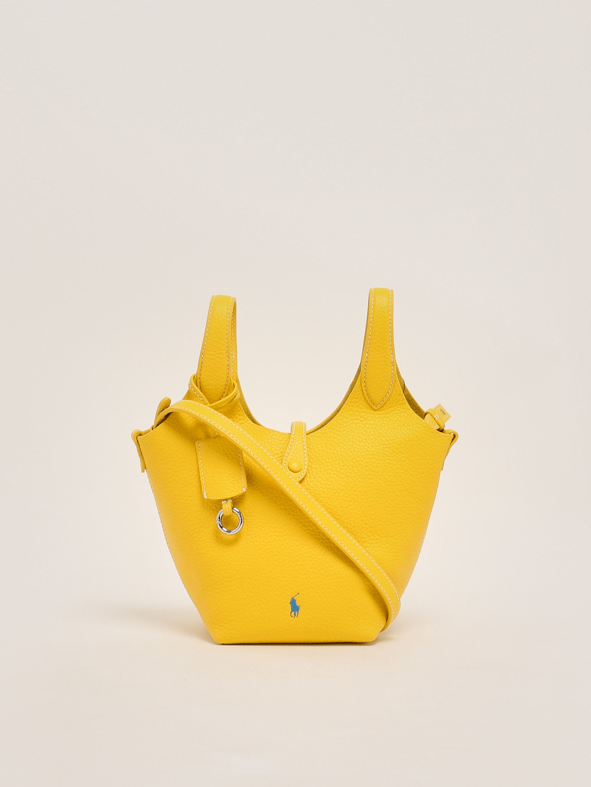 【Polo Ralph Lauren】POLO PLAY キャンバストート★イエロー Polo Play S grained leather tote bag for women 428944657