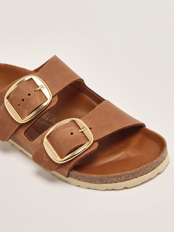 Arizona Big Buckle oiled leather sandals for women 1011073