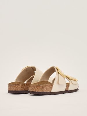 3. Sydney women's sandal in Birko-flor Pearl White