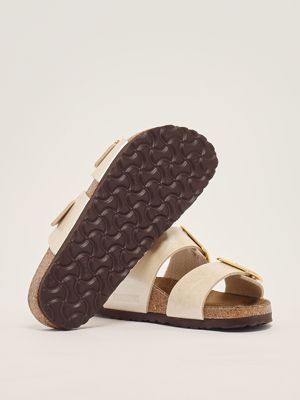 4. Sydney women's sandal in Birko-flor Pearl White