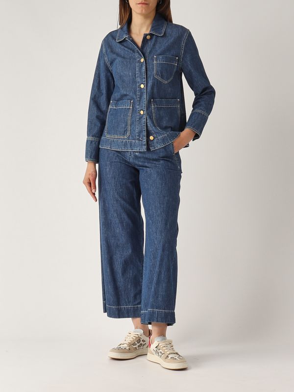 ＜GIULIETTA＞'S Max Mara ピュアコットンデニムジャケット ジュリエッタ] ピュア コットン デニム ジャケット, cornflower