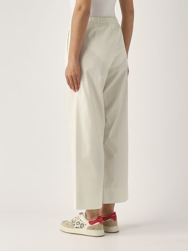 3. Pantalone donna Argento in cotone Gesso S Max Mara 2519131013600