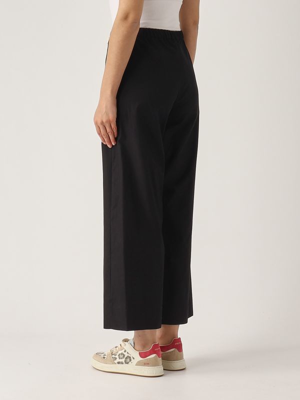 3. Pantalone donna Argento in cotone Nero S Max Mara 2519131013600