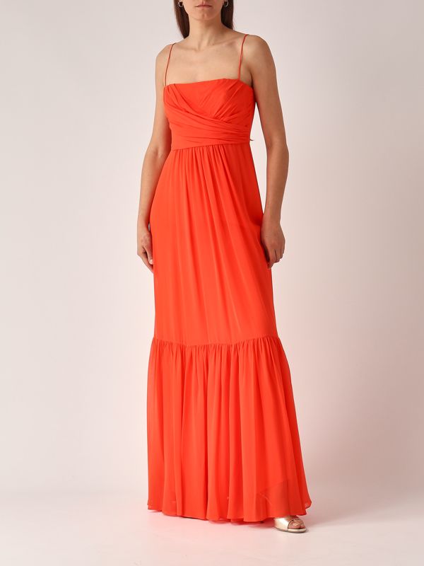 Pioppo silk dress for women 2516221064600 Poppy | Caposerio.com