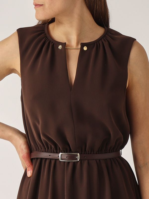 4. Vestido de mujer Amour en cady Quemado Max Mara Studio 2516221132600