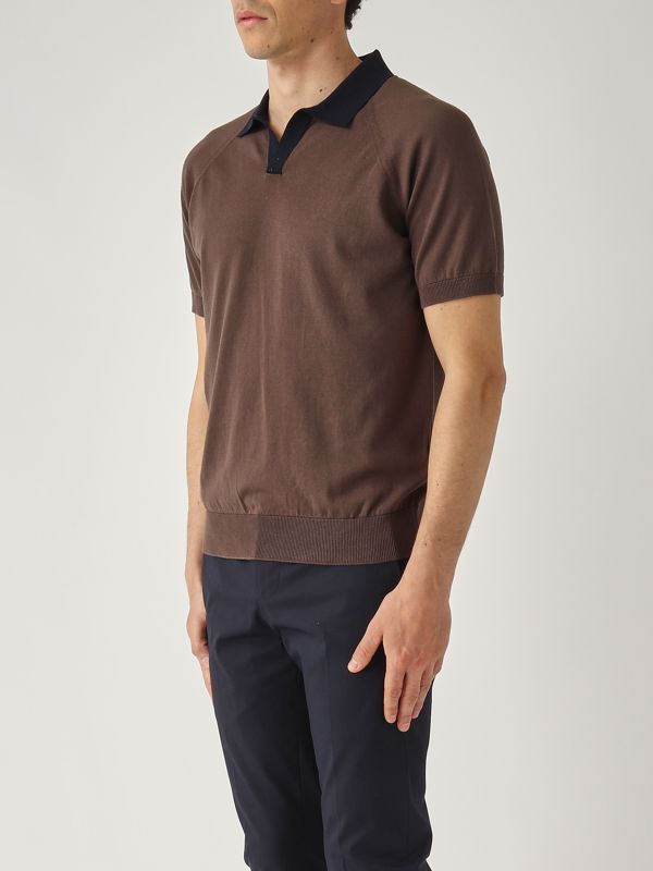 2. Organic cotton men's polo shirt Moro Gran Sasso 5716518045