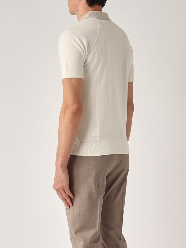 3. Organic cotton men's polo shirt Natural Gran Sasso 5716518045