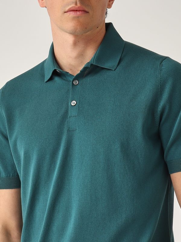 4. Cotton polo shirt for men Oil Gran Sasso 5711920615