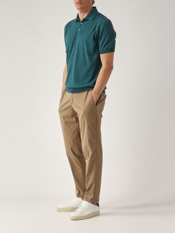 5. Cotton polo shirt for men Oil Gran Sasso 5711920615