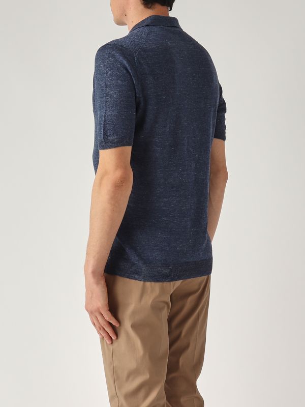 3. Polo uomo in lino Blu Gran Sasso 5717424801
