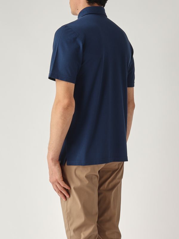 3. Polo de hombre de algodón Azul Gran Sasso 6010381401