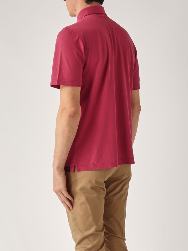 3. Polo de hombre de algodón Magenta Gran Sasso 6010381401