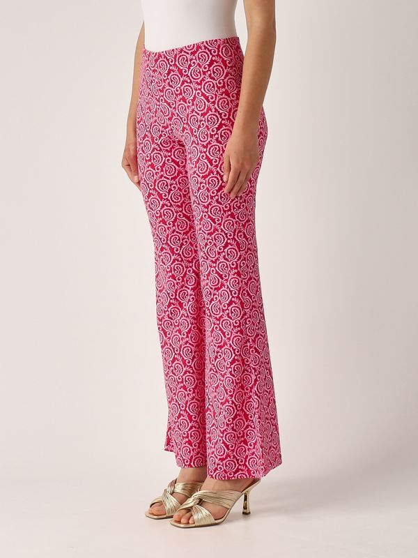 2. Pantalón de mujer de punto suave Rojo-Rosa Maliparmi jh719570647