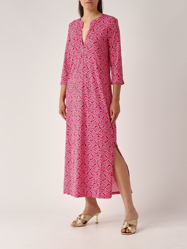 5. Abito donna in soft jersey Rosa-Rosso Maliparmi jf667370647