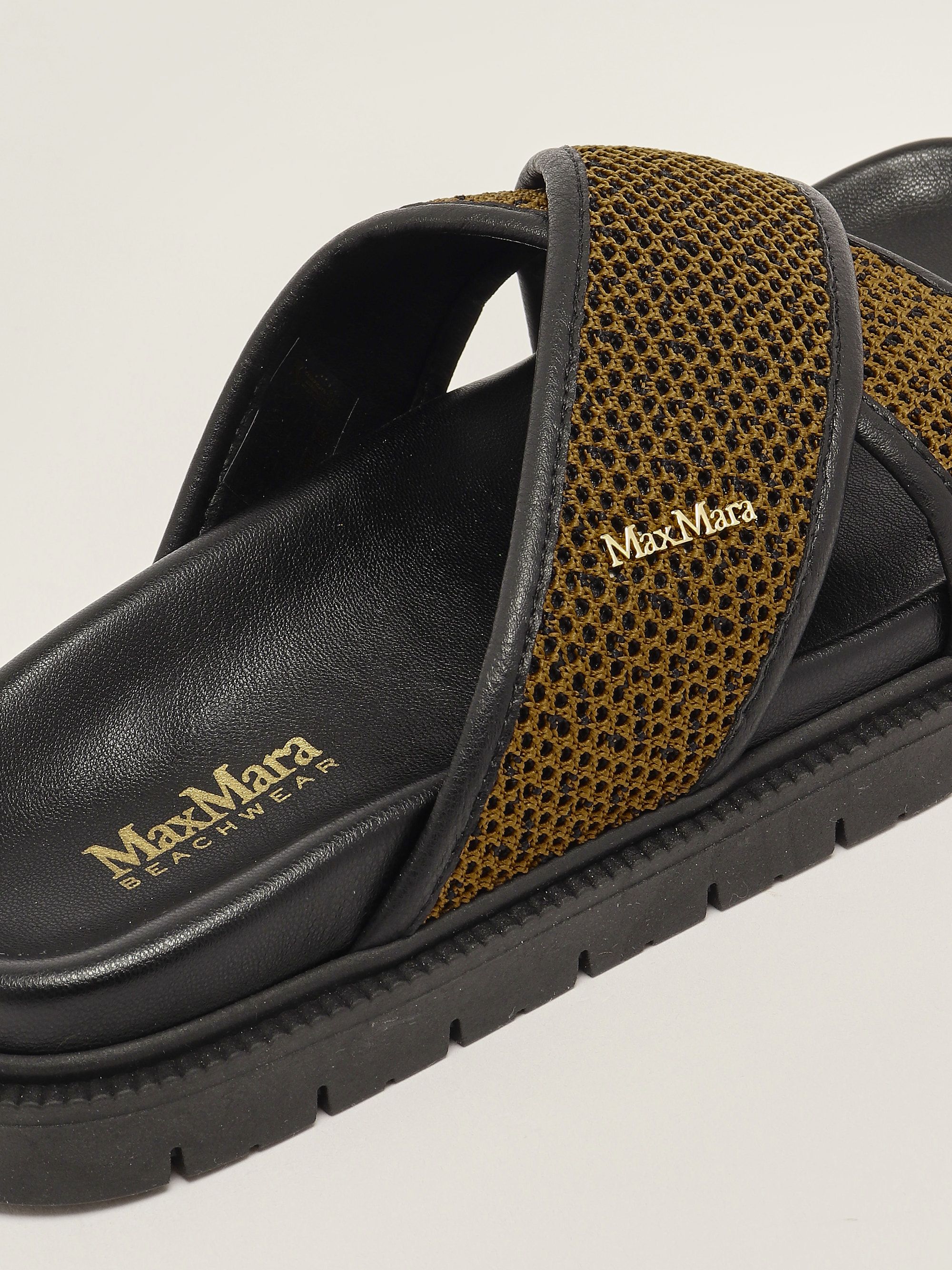VIP【関税送料無料】希少 MAX MARA BROWN VERAFLAT SANDALS Max Mara Brown Evegflat Sandals Max Mara
