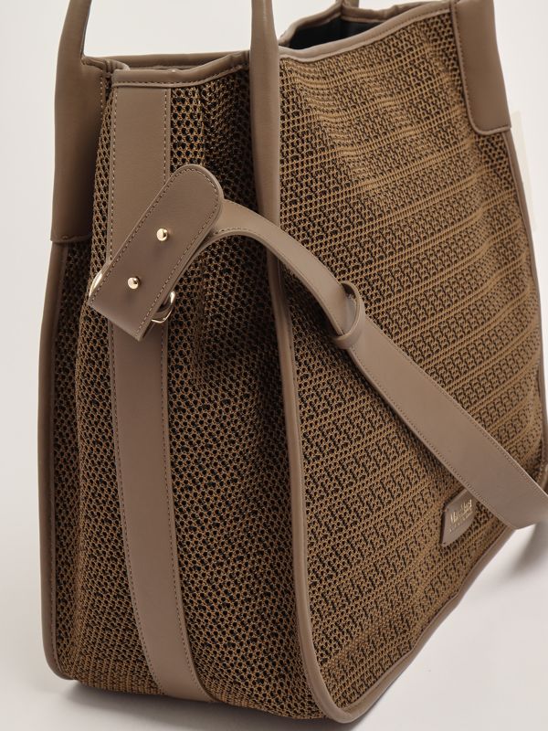 5. Women's Freda bag in coated fabric Black-Camel Max Mara Beachwear 2516511039600