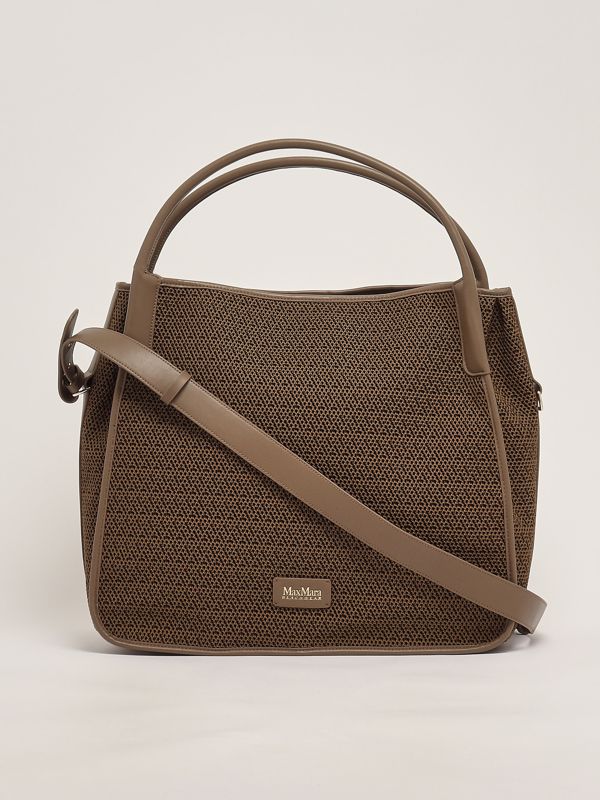 3. Women's Freda bag in coated fabric Black-Camel Max Mara Beachwear 2516511039600